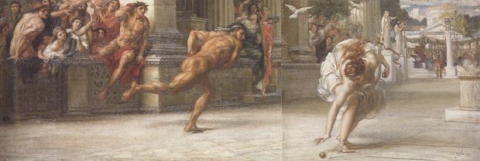 Sir Edward john poynter,bt.,P.R.A Atalanta's Race'and Nausicaa and her Maidens playing at Ball (mk37)